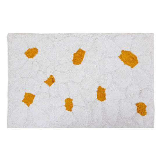 Atmosphera - Tapis "Daisy" 60x90cm blanc - Atmosphera Créateur d'intérieur - Image 1