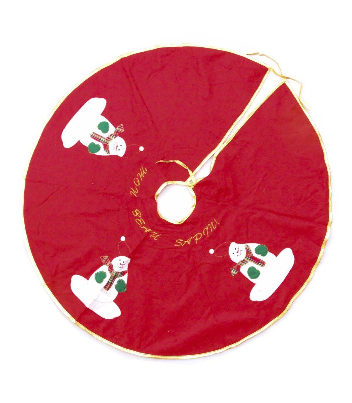 Fééric Lights & Christmas - Déco de Noël Tapis pour pied de Sapin en Feutrine D 90 cm