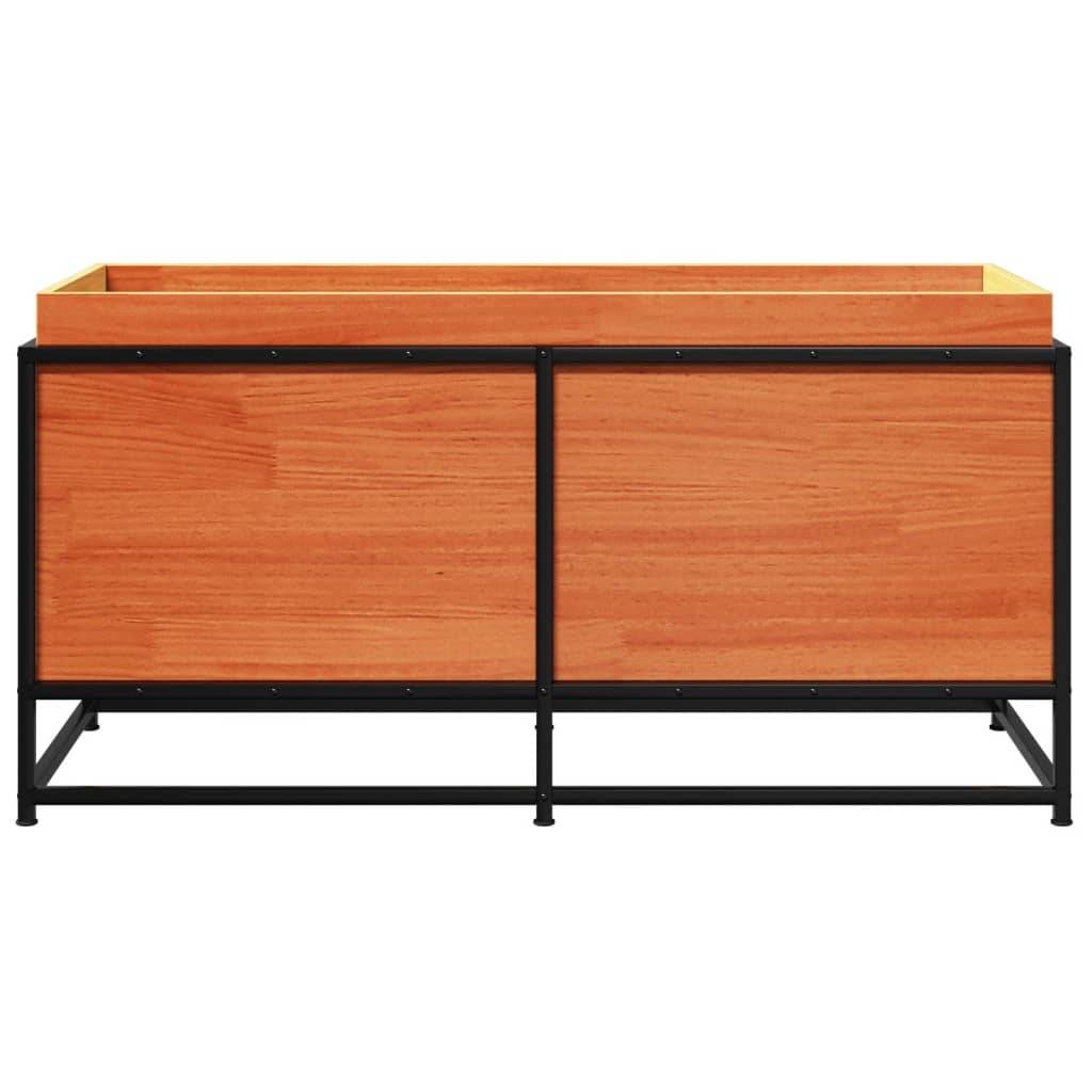 Maison Chic - Jardinière, Bac à fleurs, Pot de fleurs cire marron 100x40x50 cm bois de pin massif - Imagen 5