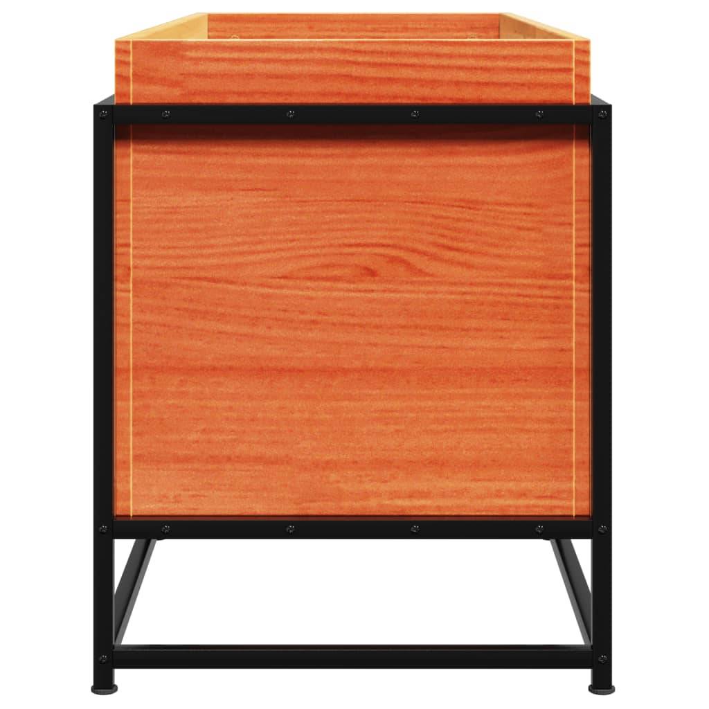 Maison Chic - Jardinière, Bac à fleurs, Pot de fleurs cire marron 100x40x50 cm bois de pin massif - Imagen 6