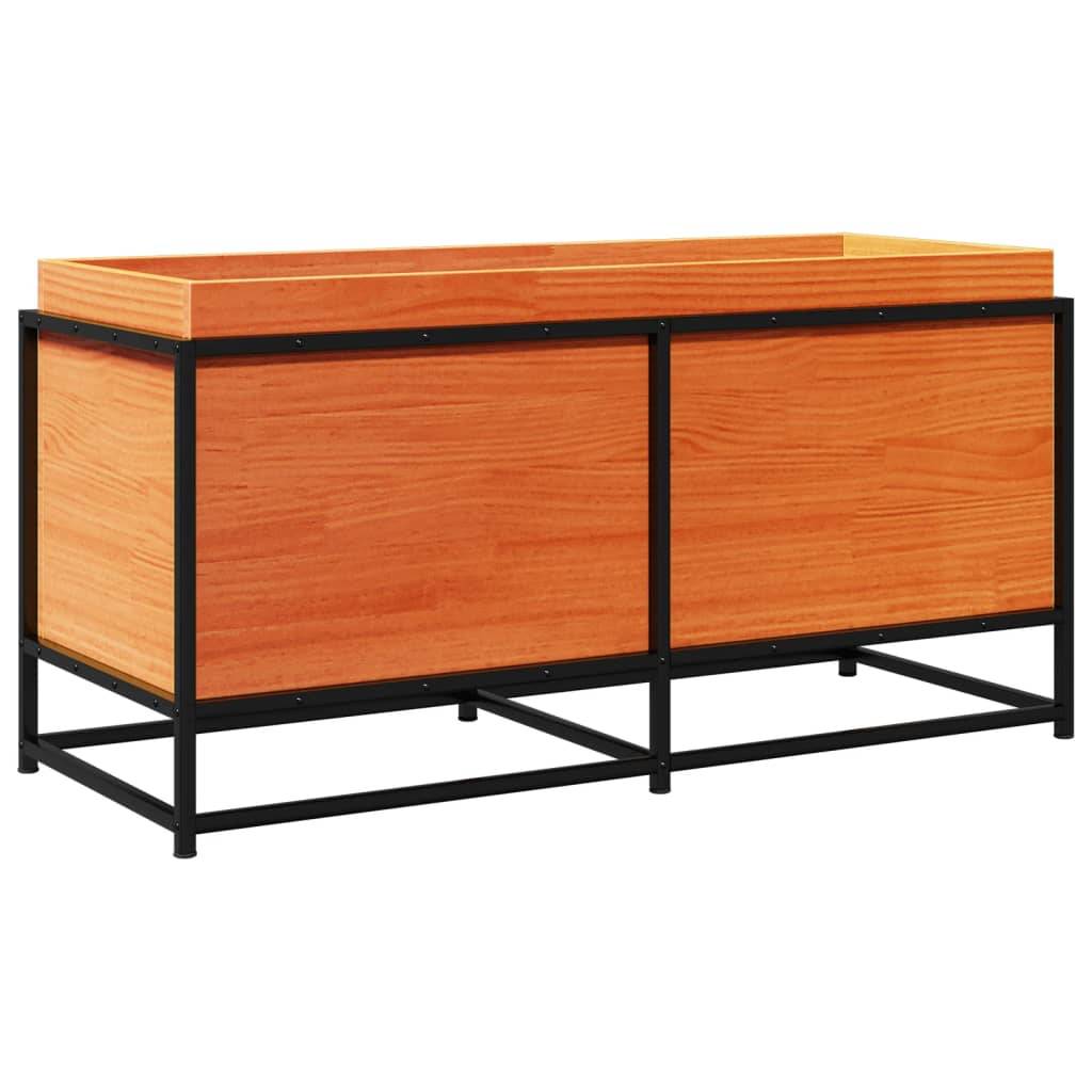 Maison Chic - Jardinière, Bac à fleurs, Pot de fleurs cire marron 100x40x50 cm bois de pin massif - Imagen 7