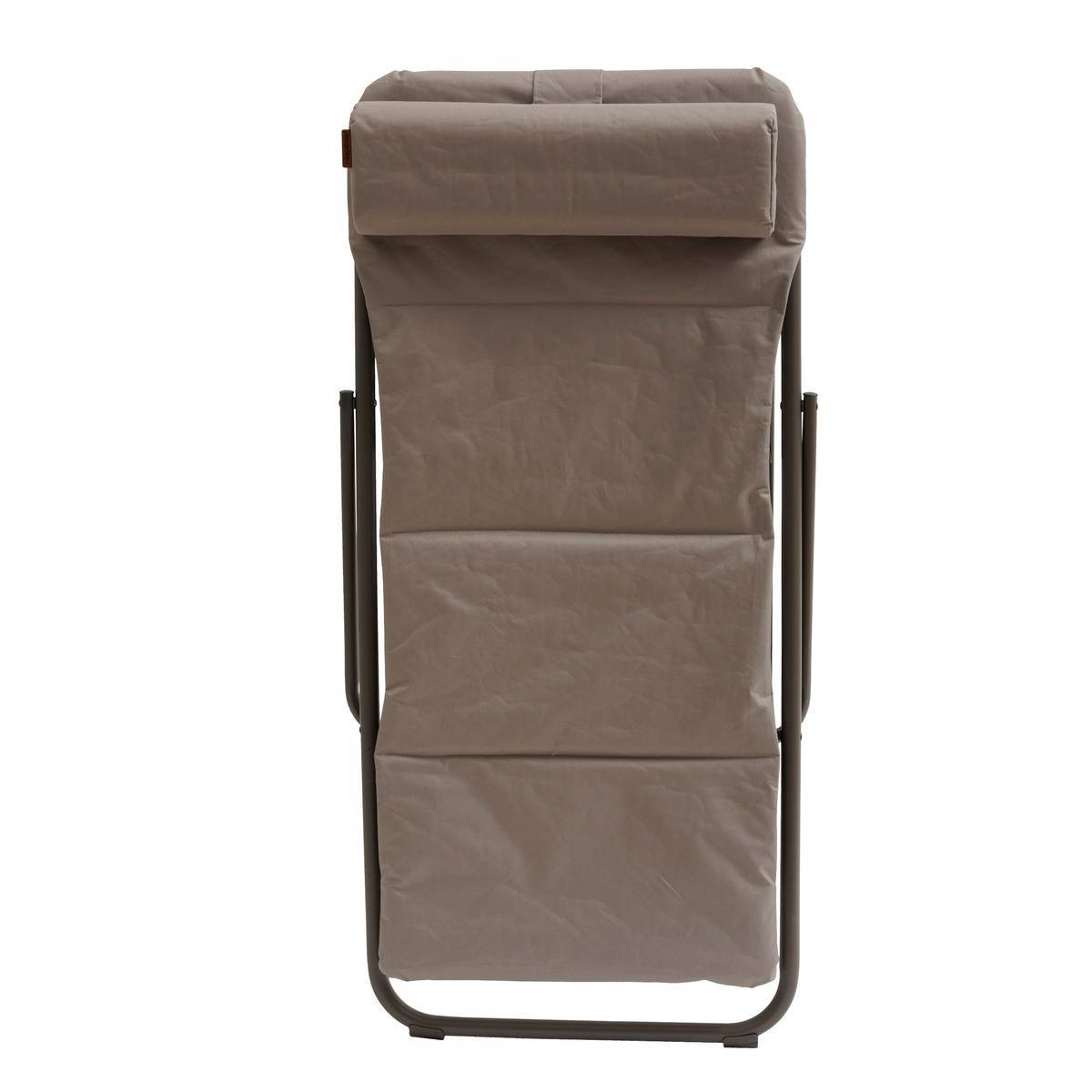 Hesperide - Chilienne de jardin pliante "Jubba" noisette & praline en zinc et polyester Hespéride - Image 4