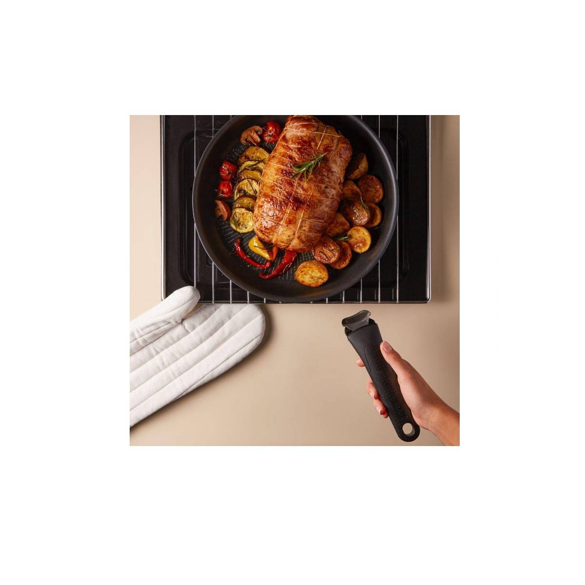 Casserole aluminium 20cm noir L3973002 Tefal - Image 3