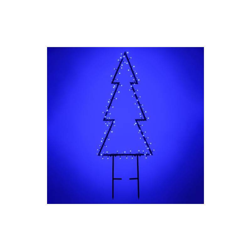 Sapin lumineux à planter H140cm 140 Led RGB 48 effets Wonder télécommande Lotti - Image 3