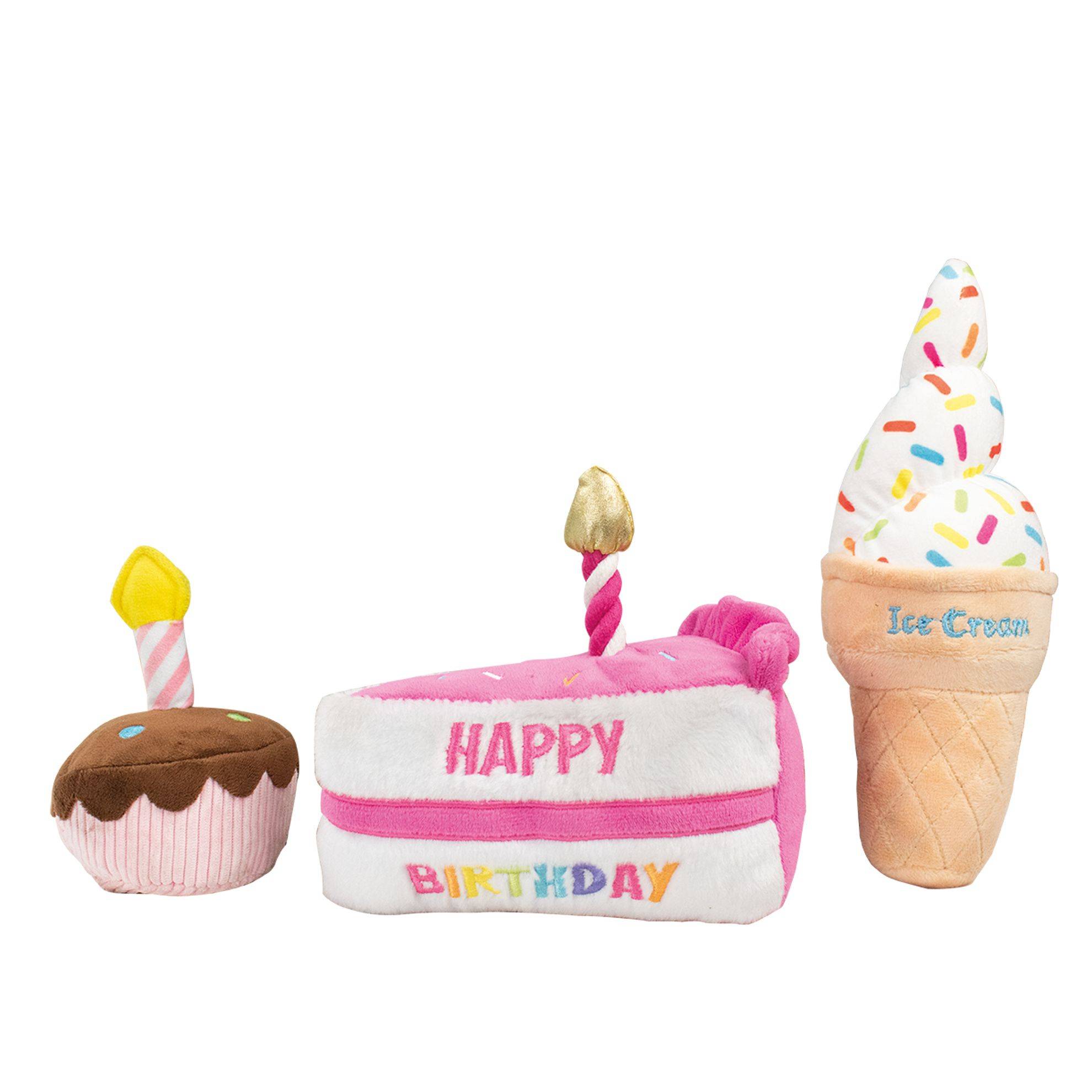 Lot de 3 peluches "Birthday" DOOGY