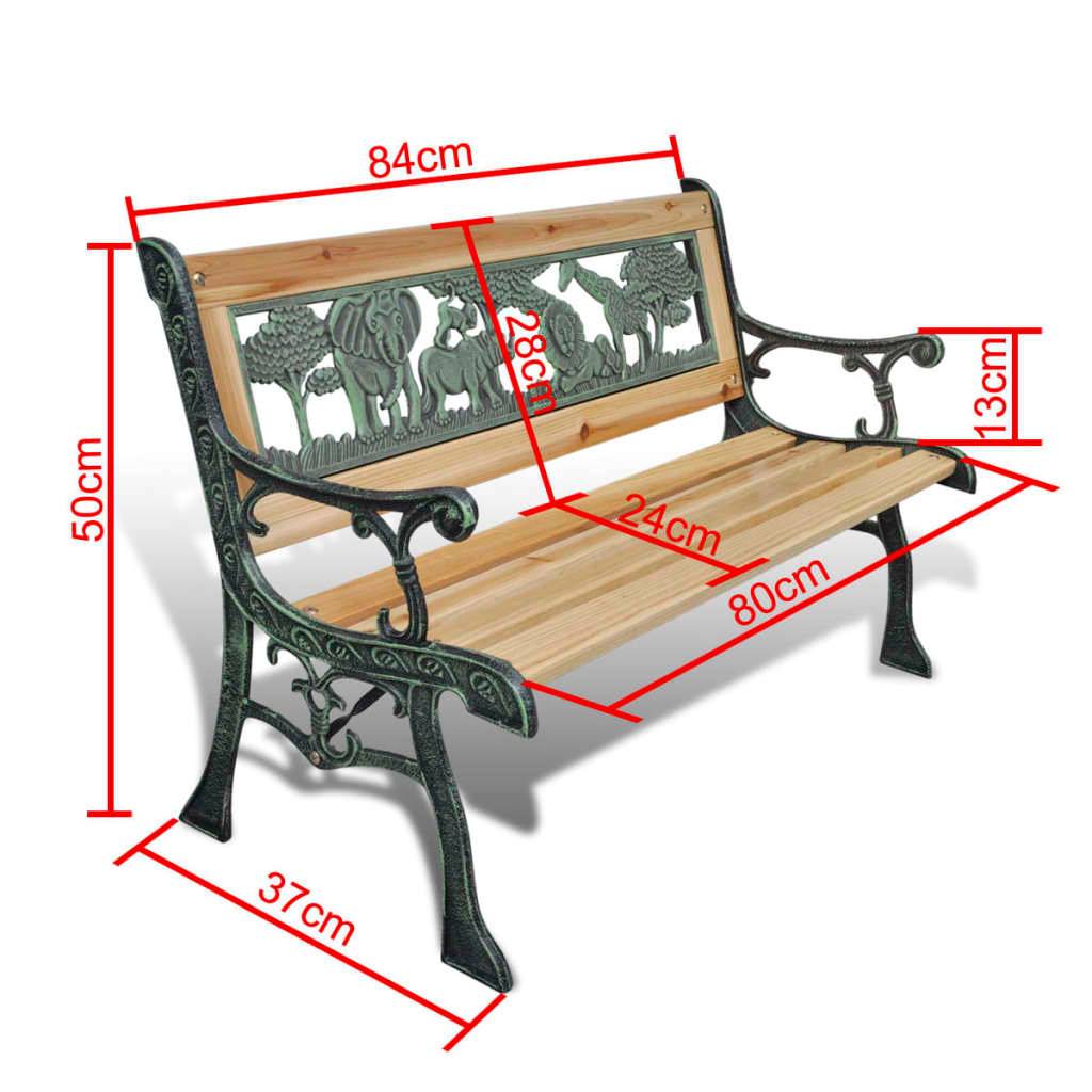 Vidaxl - Banc de jardin pour enfants 84 cm Bois vidaXL 41013 - Imagen 2