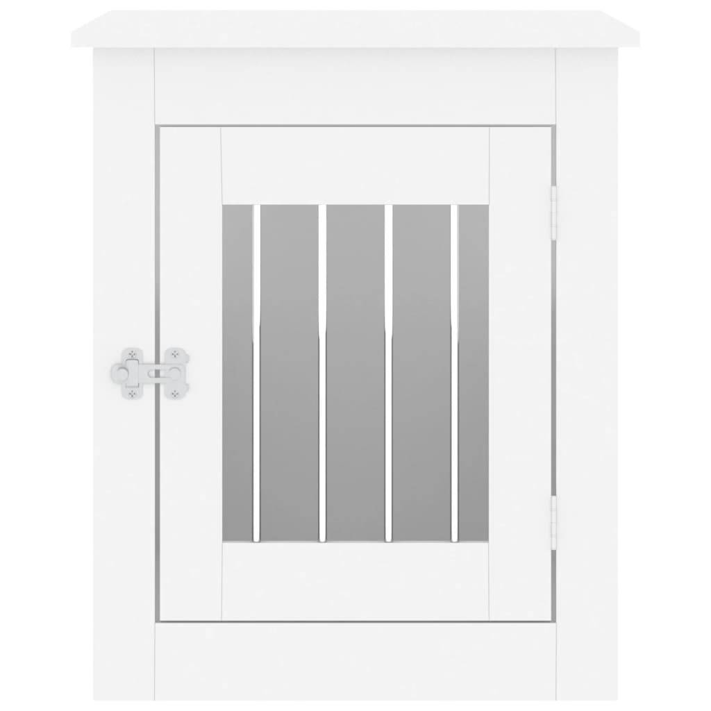 Niche plastique bois et acier blanc 55 x 75 x 65 cm - Prolenta premium p355.0 - Image 7