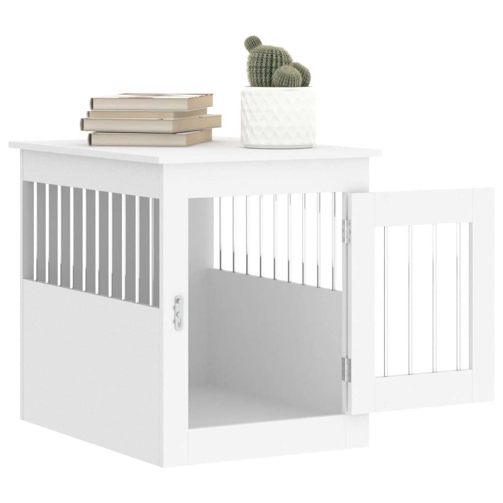 Niche plastique bois et acier blanc  55 x 75 x 65 cm  - Prolenta premium p355.0 - Image 5