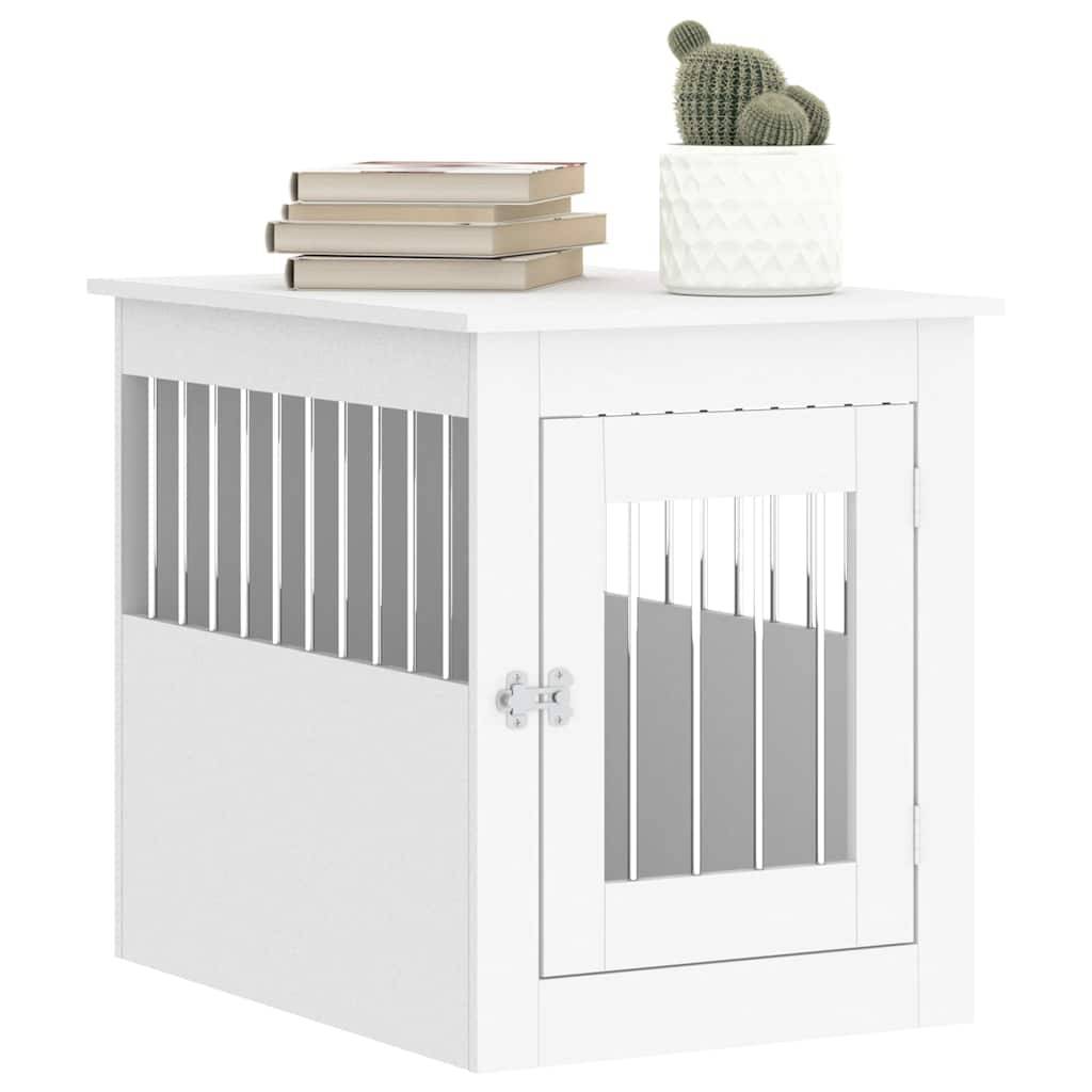 Niche plastique bois et acier blanc 55 x 75 x 65 cm - Prolenta premium p355.0 - Image 4