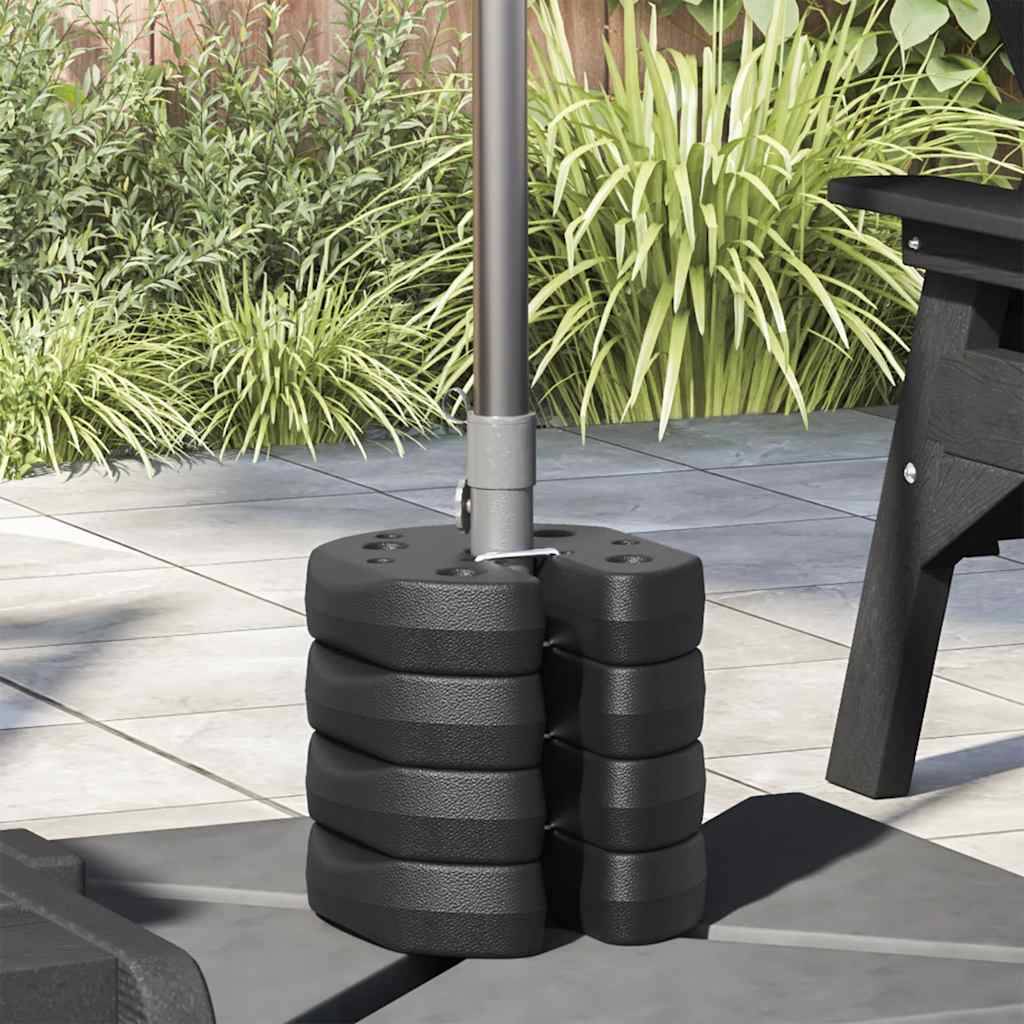 Vidaxl - Poids pour belvédère 4 pcs Noir 220x50 mm Béton vidaXL 45210