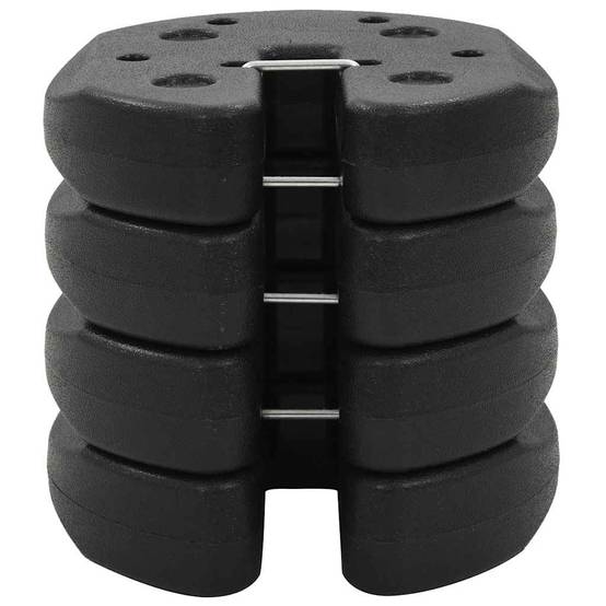 Vidaxl - Poids pour belvédère 4 pcs Noir 220x50 mm Béton vidaXL 45210 - Image 4