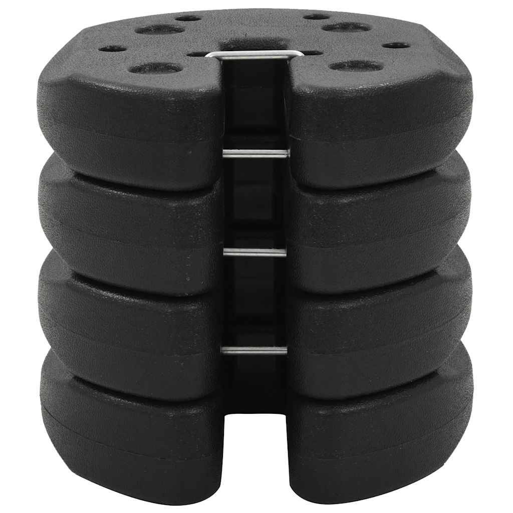 Vidaxl - Poids pour belvédère 4 pcs Noir 220x50 mm Béton vidaXL 45210 - Image 4