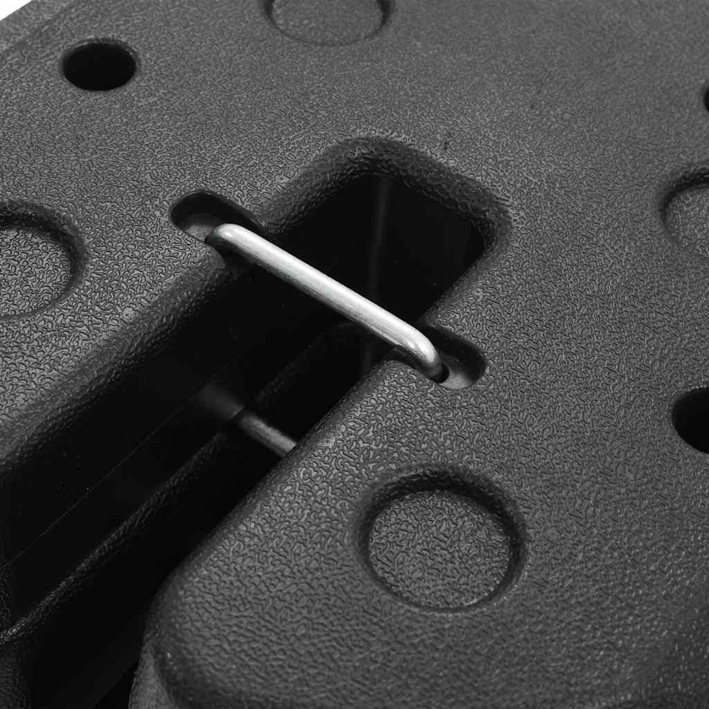 Vidaxl - Poids pour belvédère 4 pcs Noir 220x50 mm Béton vidaXL 45210 - Image 7