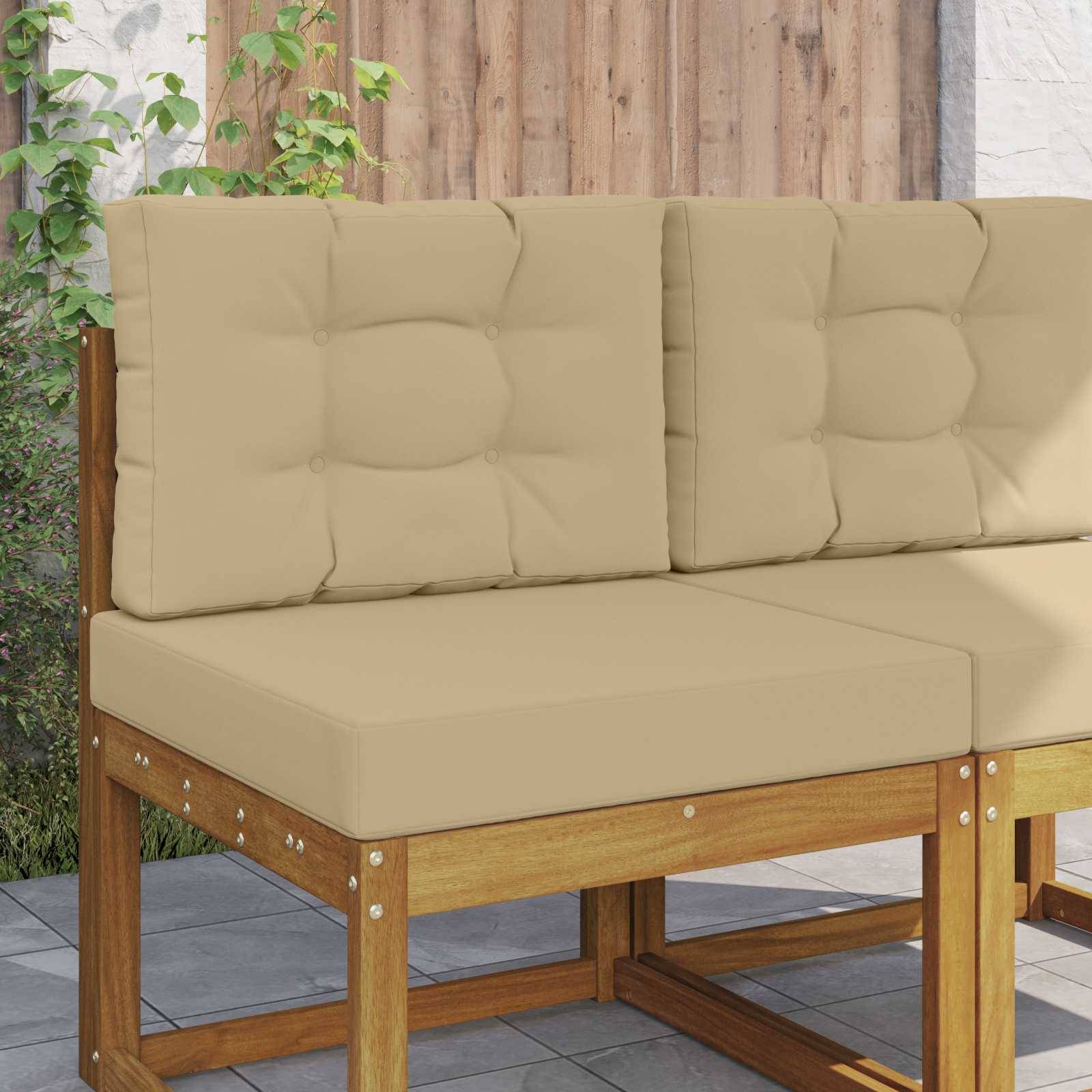 PANGIVO - Coussins de canapé polyester beige 60 x 60 x 8 cm, poids:3.08kg - PANGIVO - Image 1