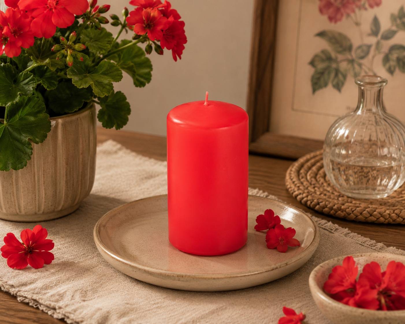 Bougie pilier parfumée Géraniol - Image 2