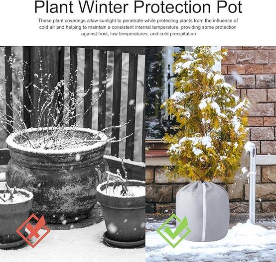 Pot de protection pour d'hiver Housse Hivernale pour Plantes - Protection Gel Réutilisable -DtopbuyAge - Image 2