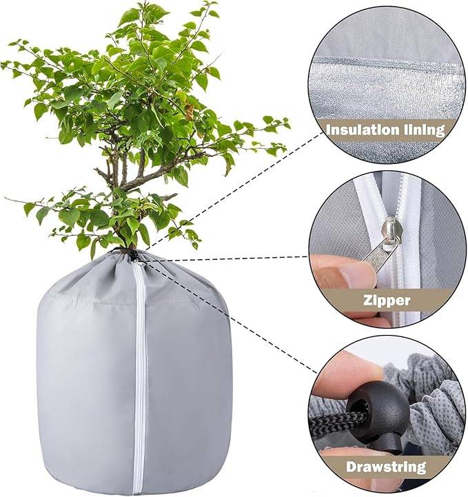 Pot de protection pour d'hiver Housse Hivernale pour Plantes - Protection Gel Réutilisable -DtopbuyAge - Image 3