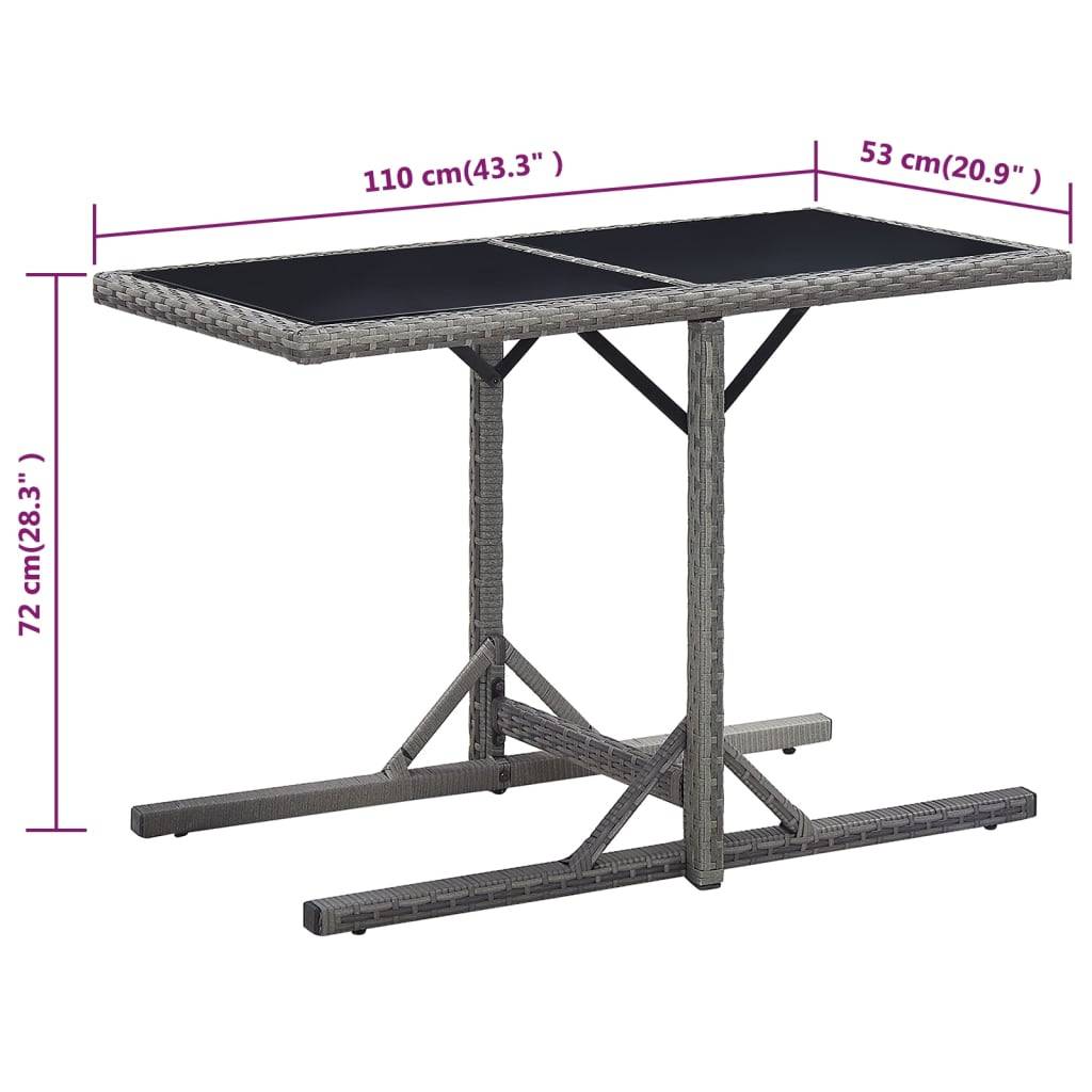 Table bois composite  Drumsna Anthracite  110 X 53 X 72 cm  - P87209A - Image 6