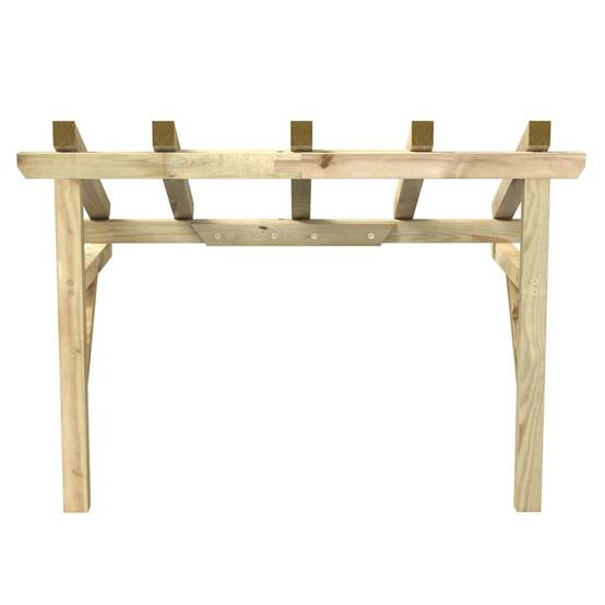 Vidaxl - Auvent de porte 150x100x100 cm Bois de pin solide vidaXL 49452 - Image 5