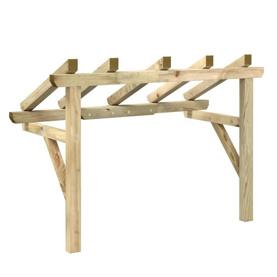 Vidaxl - Auvent de porte 150x100x100 cm Bois de pin solide vidaXL 49452 - Image 6