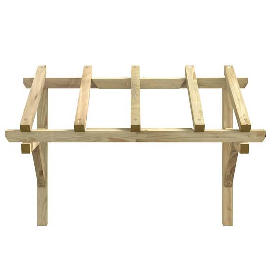 Vidaxl - Auvent de porte 150x100x100 cm Bois de pin solide vidaXL 49452 - Image 4
