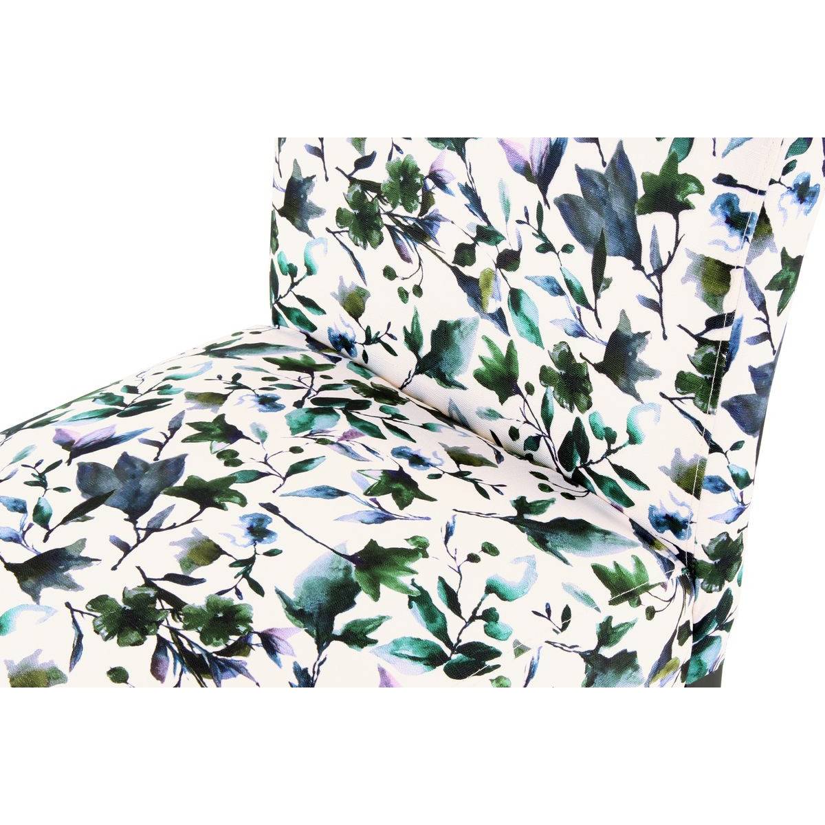 Paris Prix - Fauteuil Design Imprimé "Indira" 92cm Beige & Vert - Image 3
