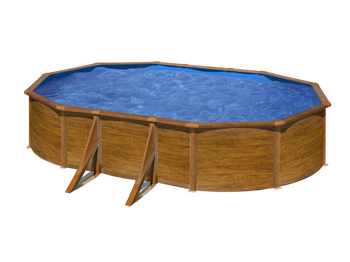 Gré - Piscine acier aspect bois Gré Pacific ovale 6,34 x 3,99 x 1,22 m - Gré - Imagen 2