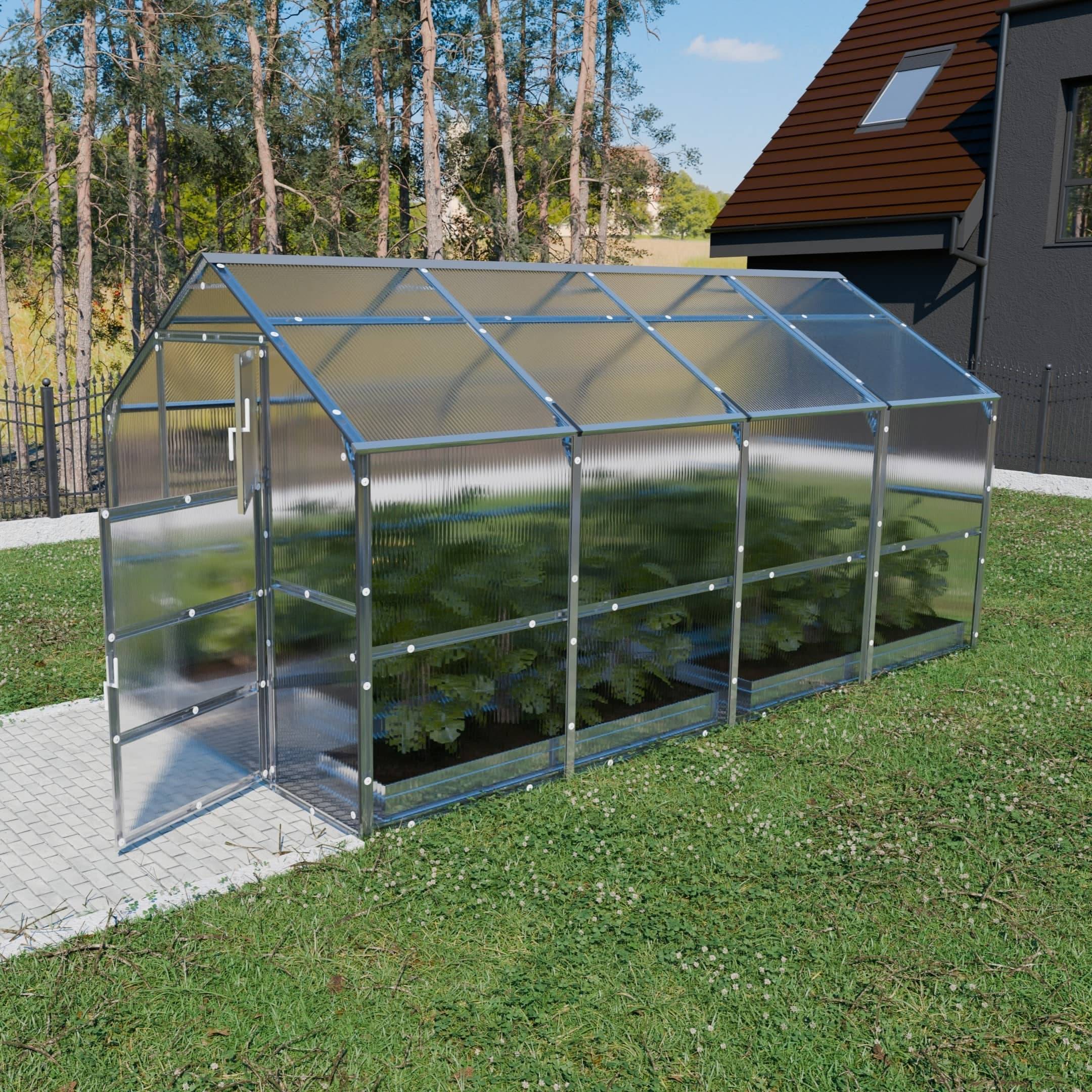 KLASIKA GREENHOUSES - Serre KLASIKA BERNARD 2,35 x 4 m (9,4 m²), 4 mm avec revêtement en polycarbonate - Image 2