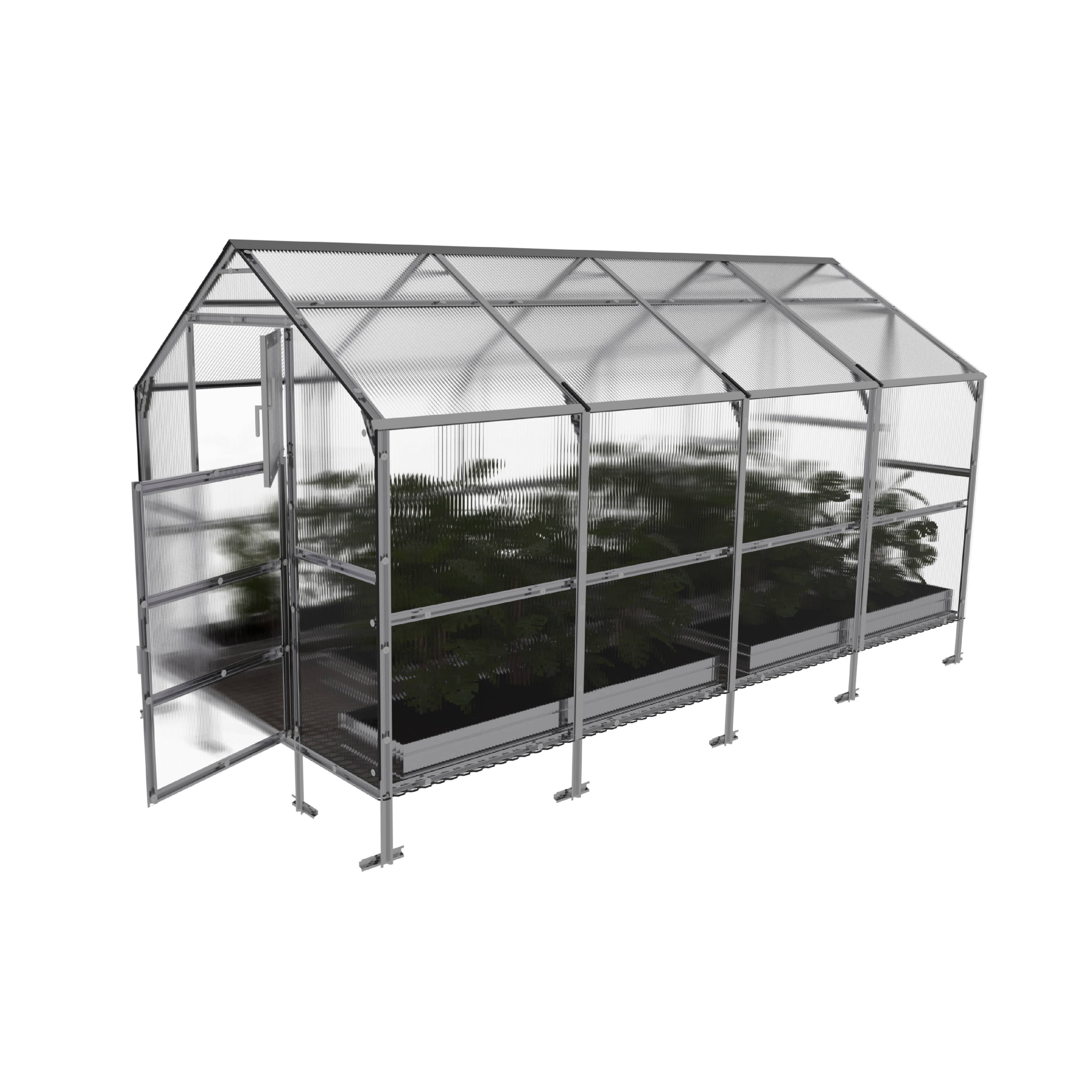 KLASIKA GREENHOUSES - Serre KLASIKA BERNARD 2,35 x 4 m (9,4 m²), 4 mm avec revêtement en polycarbonate - Image 6