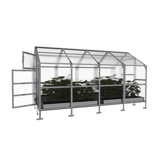 KLASIKA GREENHOUSES - Serre KLASIKA BERNARD 2,35 x 4 m (9,4 m²), 4 mm avec revêtement en polycarbonate - Image 4