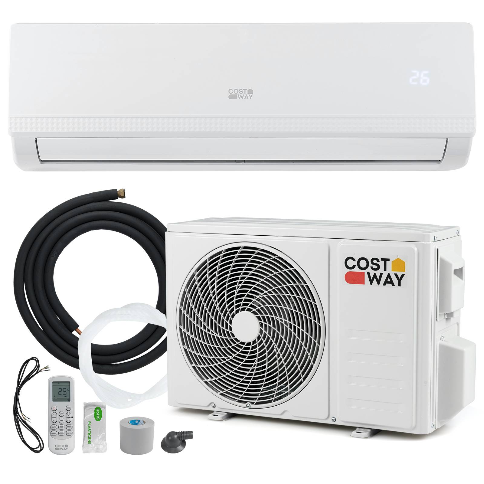 Climatiseur réversible Mono-split 9000BTU-2,6 kW-R32-A++/Minuterie 24H - Image 1