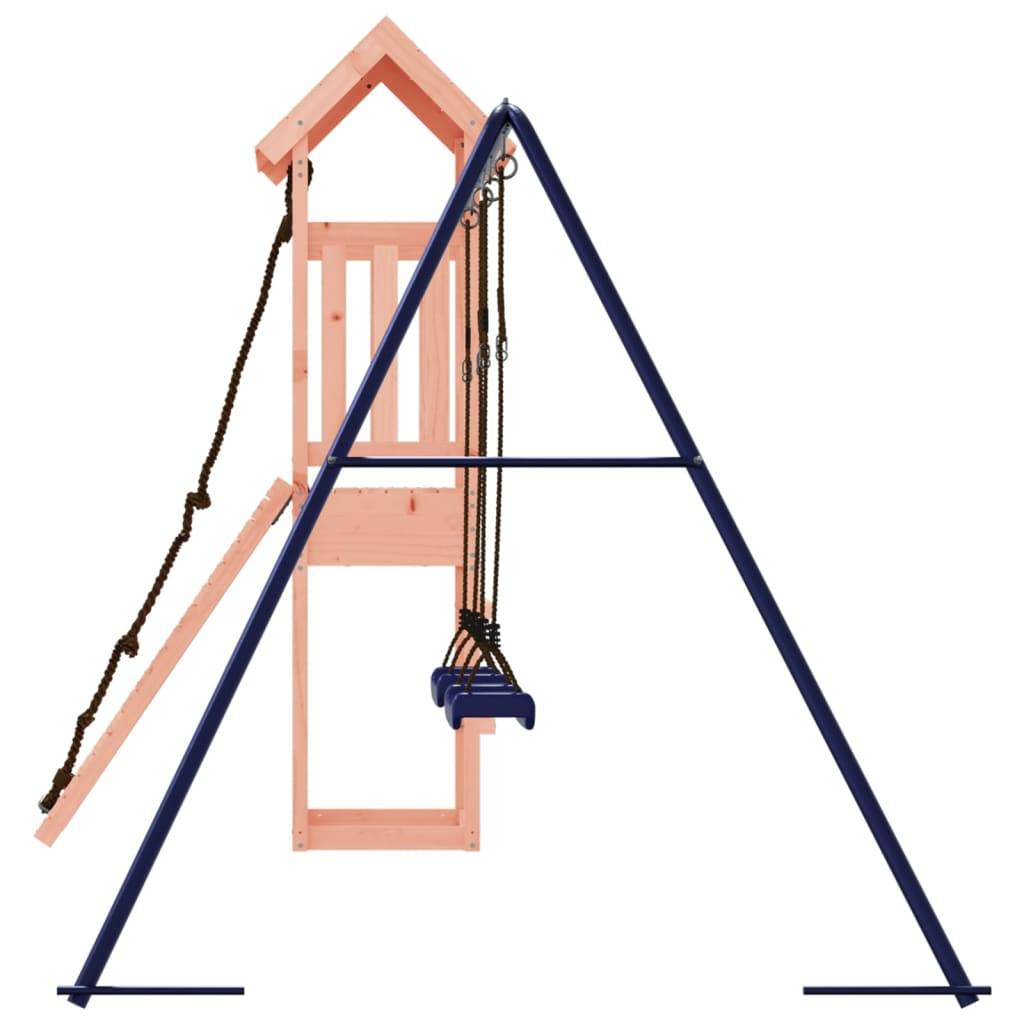 Helloshop26 - Aire de jeux d'extérieur balançoires toboggan portiques robuste jeux jardin 308 x 196 x 207 cm bois massif de douglas - Imagen 5