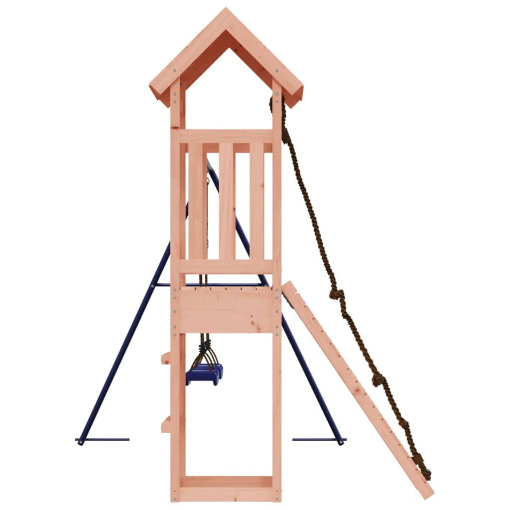 Helloshop26 - Aire de jeux d'extérieur balançoires toboggan portiques robuste jeux jardin 308 x 196 x 207 cm bois massif de douglas - Imagen 4
