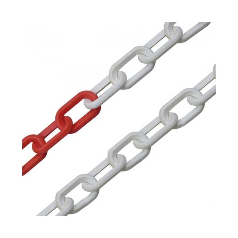 Novap - Chaine de signalisation plastique sac de 25 mètres - Coloris: Rouge / Blanc - Ø mm: 10