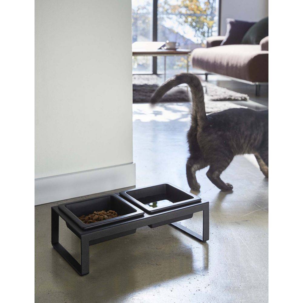 Yamazaki - Double gamelle design surélevée pour chat Tower Yamazaki - Imagen 2