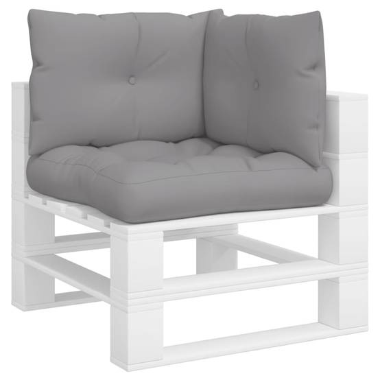 Lot de 3 Coussins pour Salon de Jardin Palette en Polyester Confortable Gris 61.5x60cm – ComfortXL Outdoor Living - Image 3