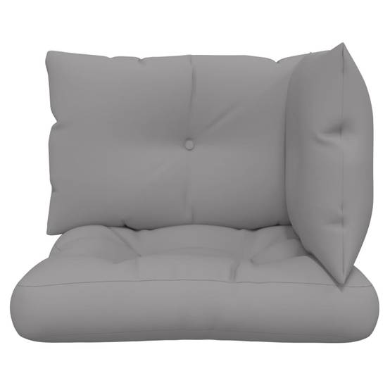 Lot de 3 Coussins pour Salon de Jardin Palette en Polyester Confortable Gris 61.5x60cm – ComfortXL Outdoor Living - Image 5