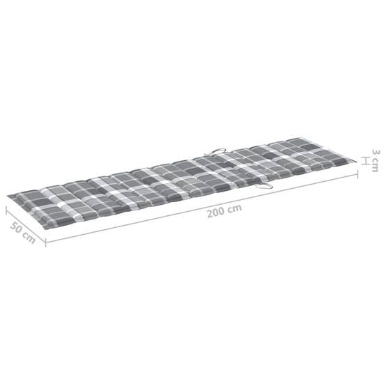 Helloshop26 - Lot de 2 transats chaise longue bain de soleil lit de jardin terrasse meuble d'extérieur avec table et coussin bois de teck solide - Imagen 8