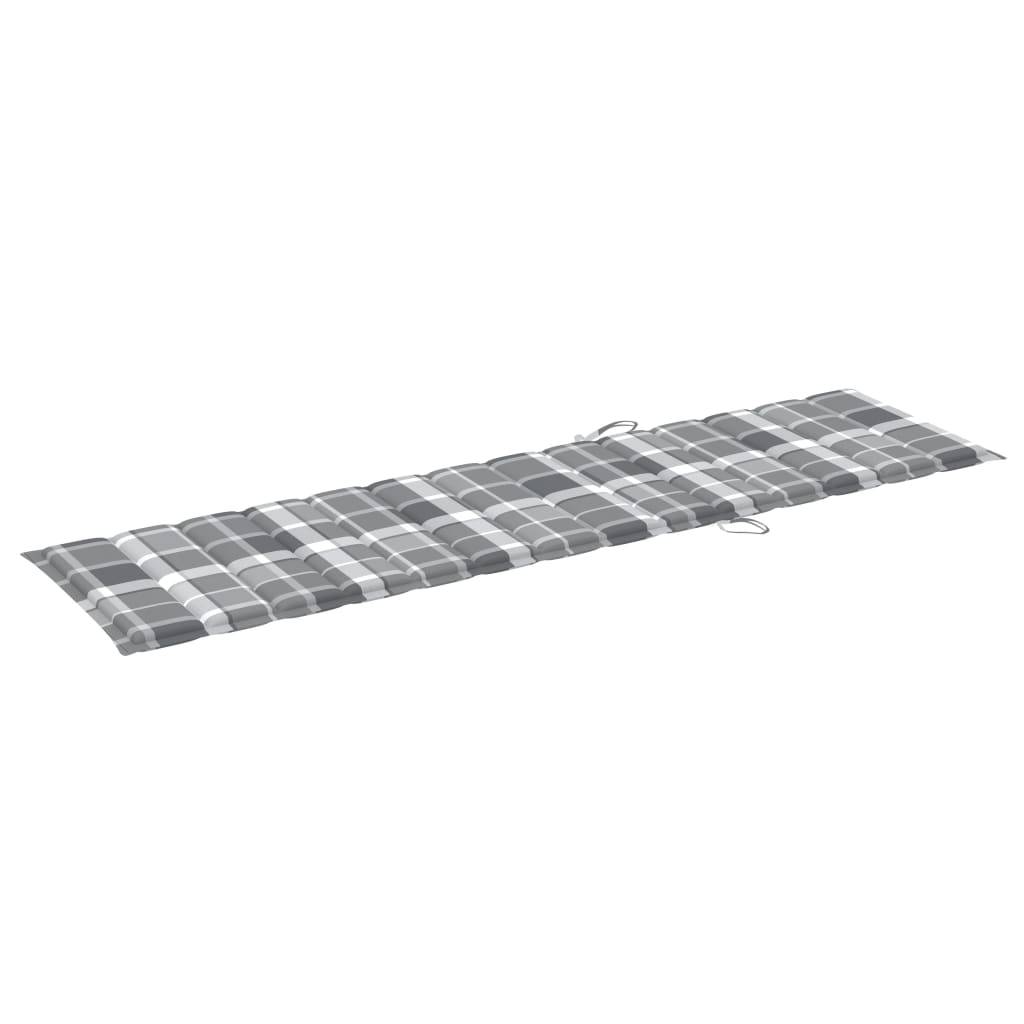 Helloshop26 - Lot de 2 transats chaise longue bain de soleil lit de jardin terrasse meuble d'extérieur avec table et coussin bois de teck solide - Imagen 6