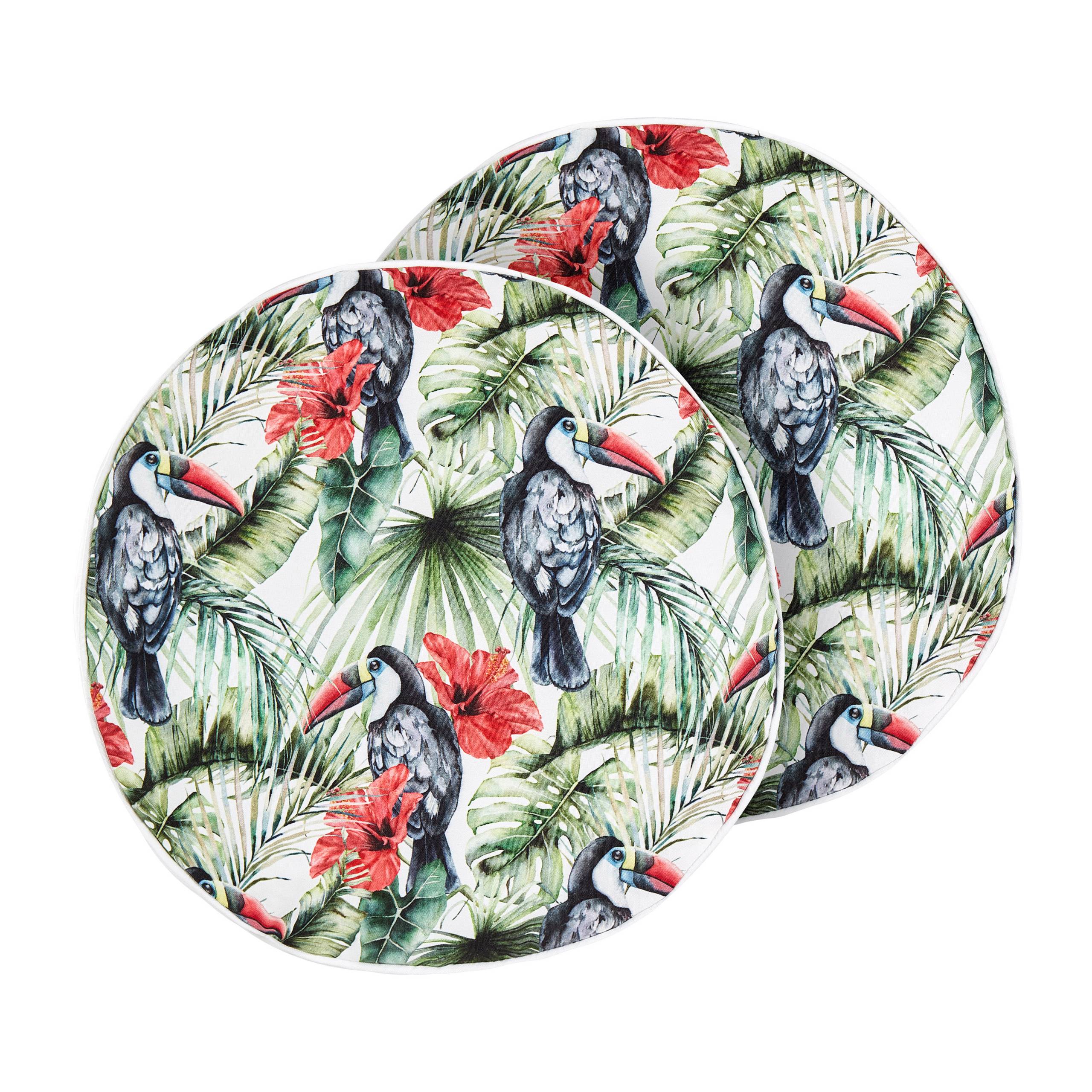 Beliani - Coussin d'extérieur Polyester Vert MALLARE - Beliani - Imagen 2
