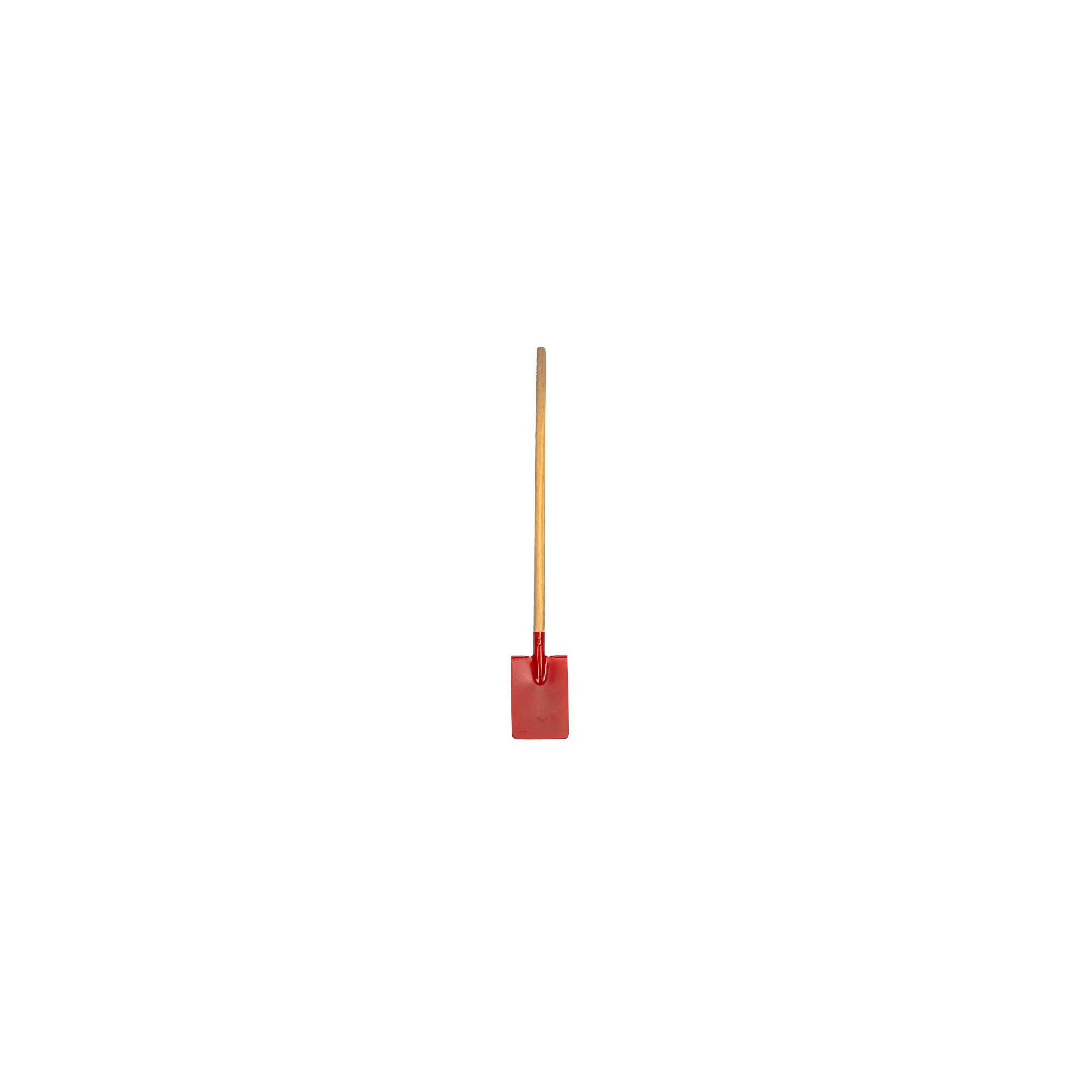 Jouet de plage - Pelle carrée pour enfant - Rouge - Manche en bois - Image 6
