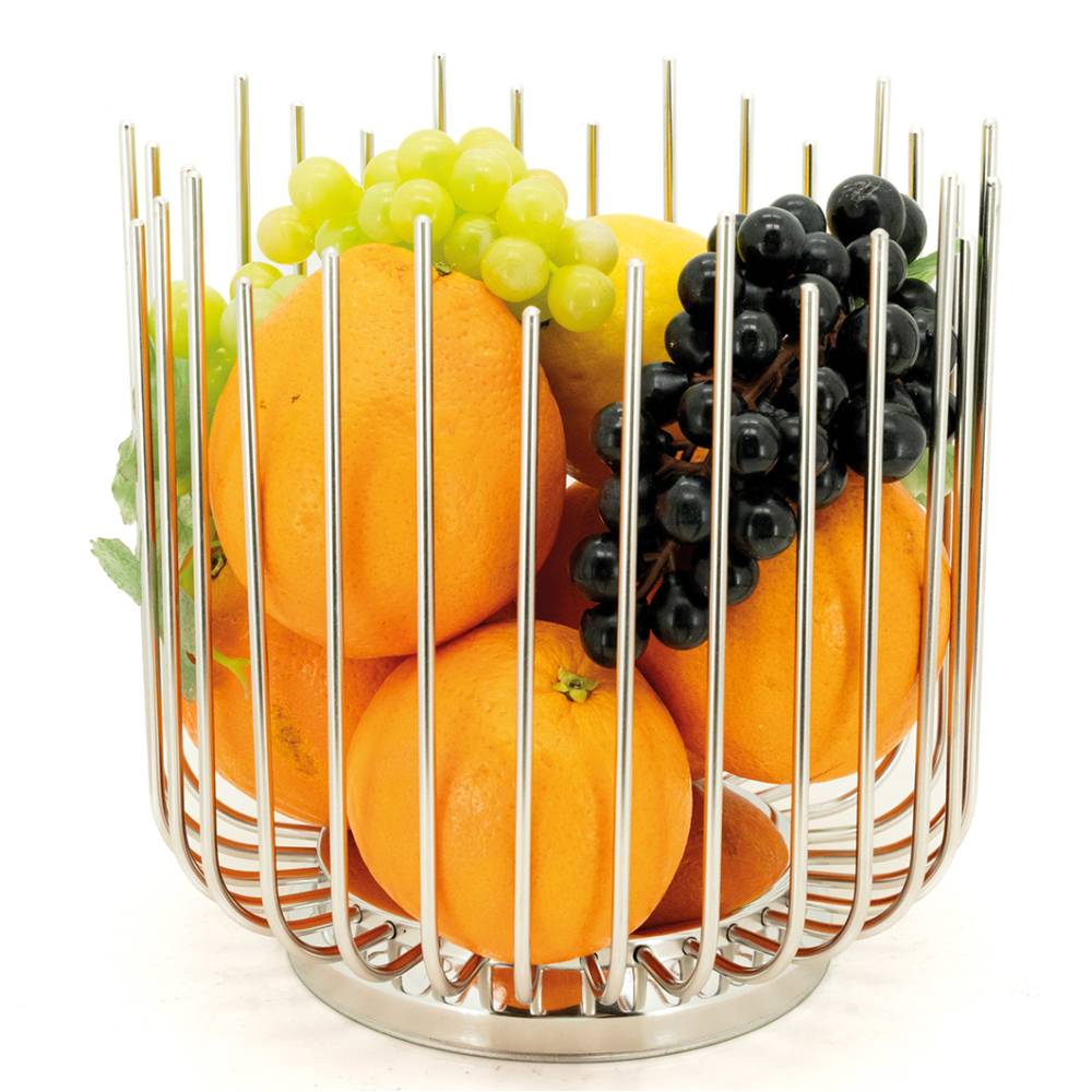 Aubry Gaspard - Coupe à fruits ronde en métal Haute argentée - Imagen 2