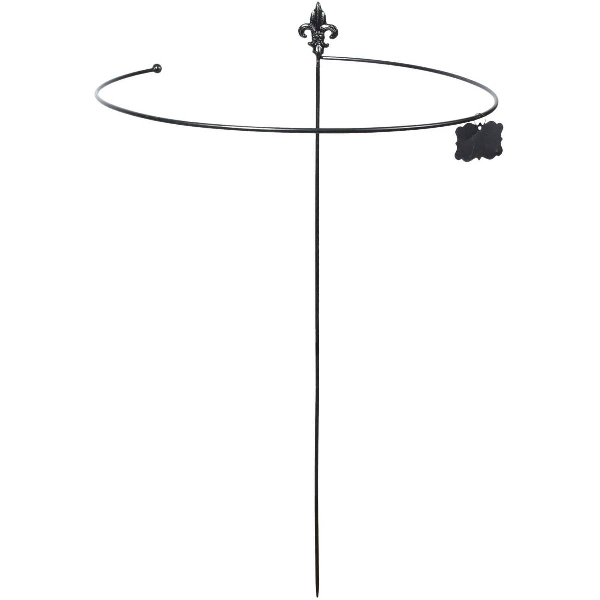 Esschert Design - Tuteur à plantes rond en acier fleurs de lys 52 cm