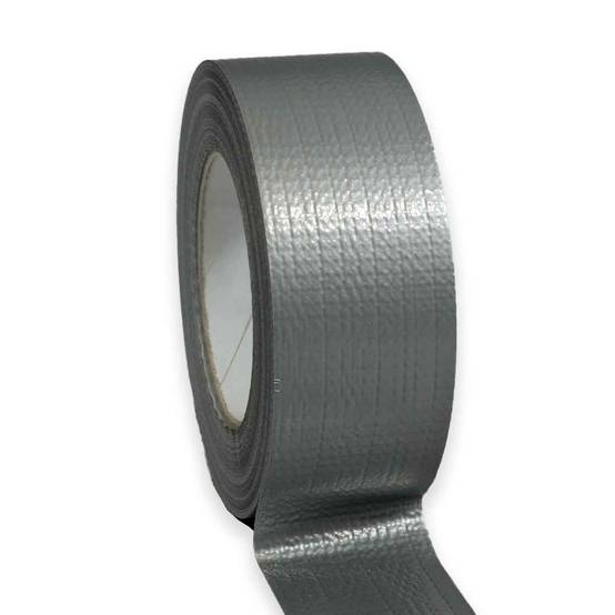 Ruban adhésif toile américaine gris 175µ - rouleau adhésif 48 mm x 50 m pour les raccordements et réparations TECPLAST - Image 1