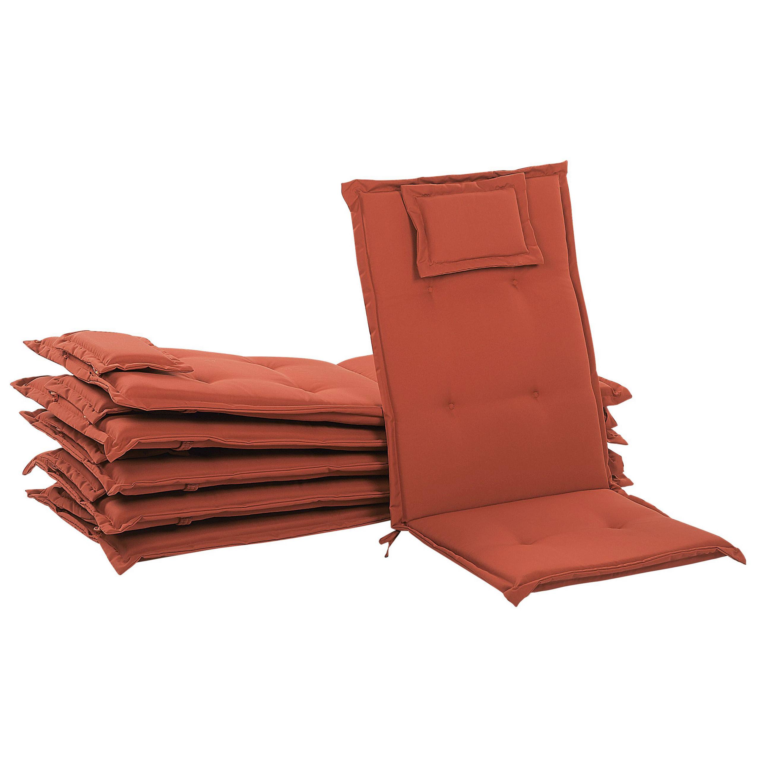Beliani - Coussin d'assise d'extérieur Polyester Rouge foncé JAVA/AMANTEA - Beliani - Imagen 3