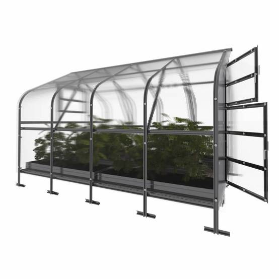 Serre KLASIKA*DROP 10m2, 2,5m x 4m, 4 mm avec revêtement en polycarbonate - Image 3