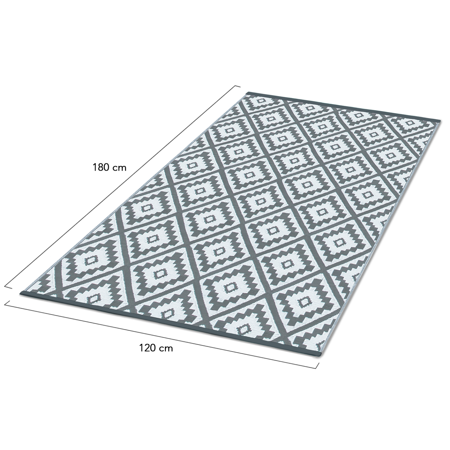 Tapis extérieur BAHAMAS gris 120 x 180 CM - Image 5