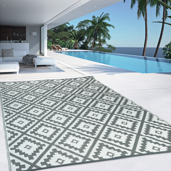 Tapis extérieur BAHAMAS gris 120 x 180 CM - Image 3