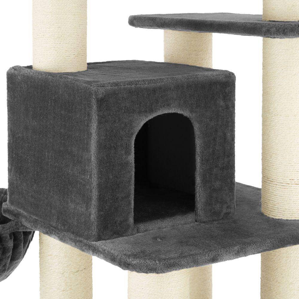 Helloshop26 - Arbre à chat 195 cm gris/blanc - Imagen 6