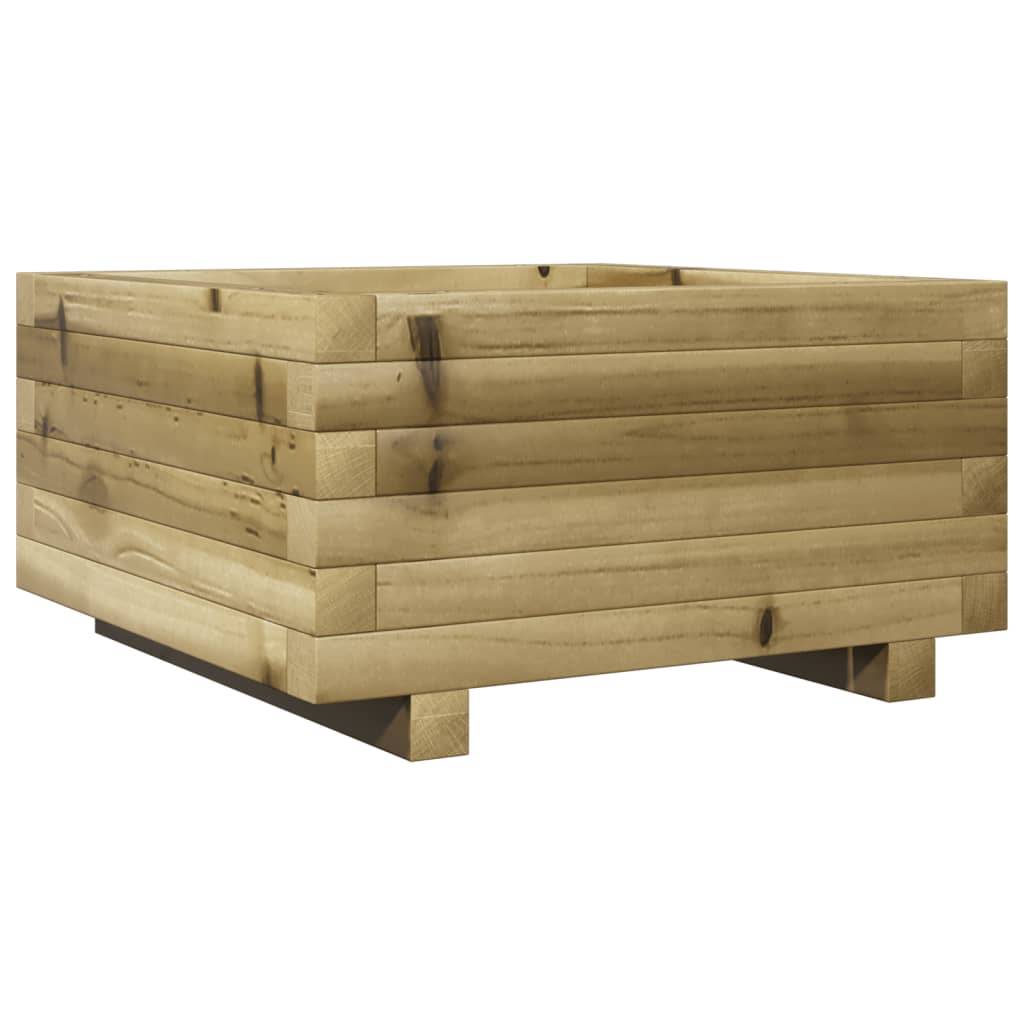Maison Chic - Jardinière, Bac à fleurs, Pot de fleurs 50x50x26,5 cm bois de pin imprégné - Imagen 1